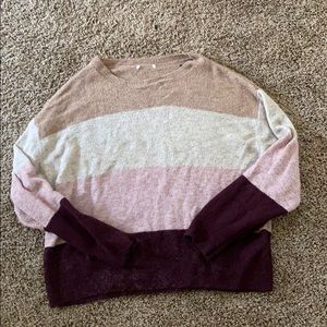 Color block sweater